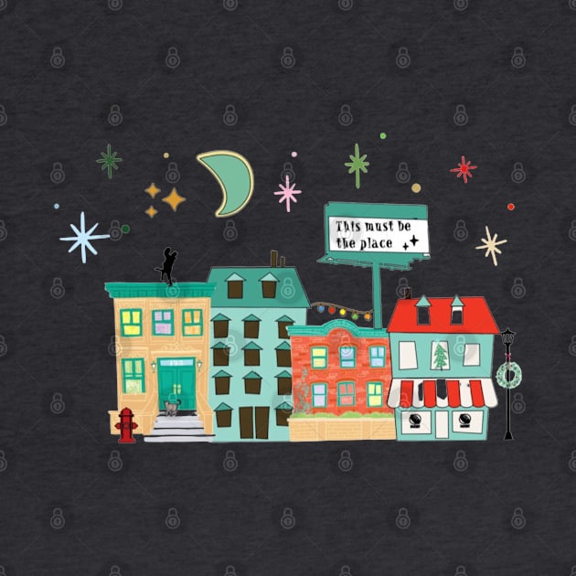 NYC cityscape Christmas by Penny Lane Designs Co.